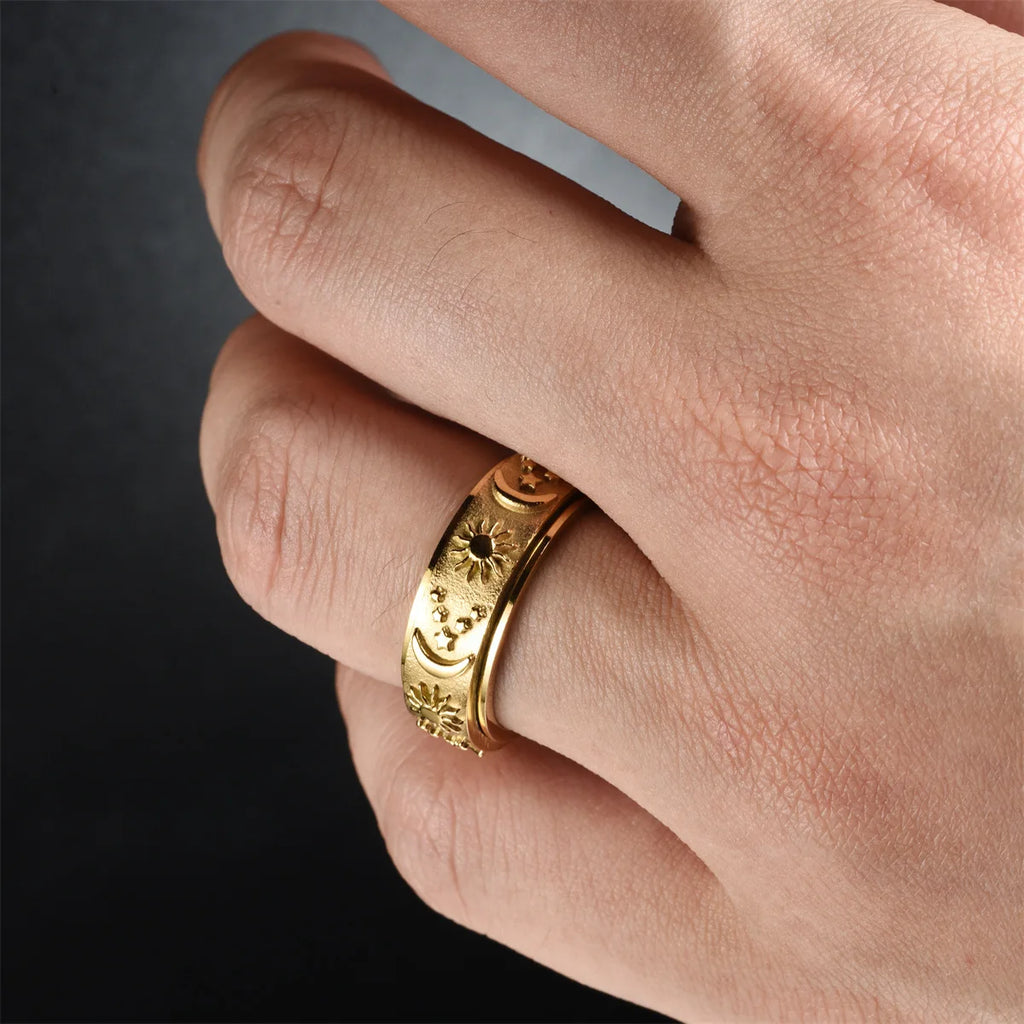 SUN N MOON ROTATING RING